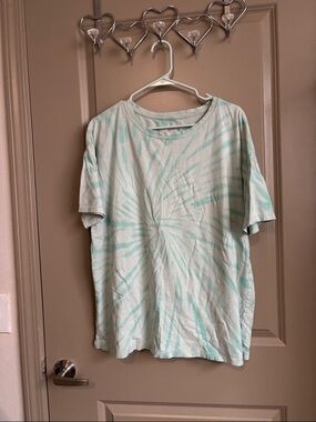 PINK Victoria's Secret Men's Mint Tie-Dye Short Sleeve Tee